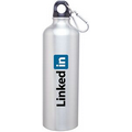 24 Oz. Silver H2go Classic Aluminum Water Bottle